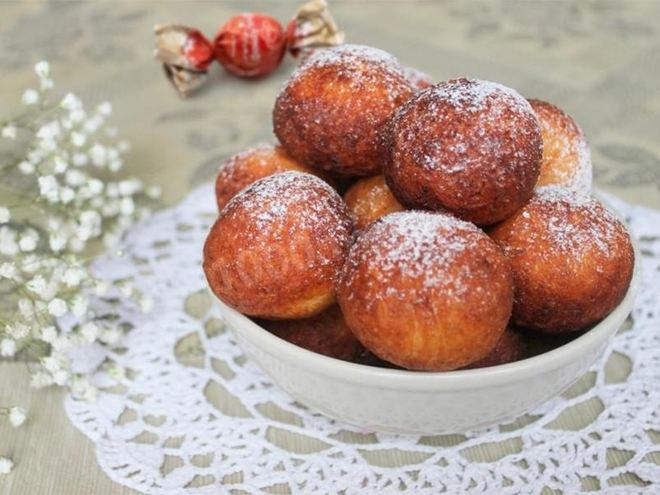 Рецепт пончиков творожных вкуснятина из детства