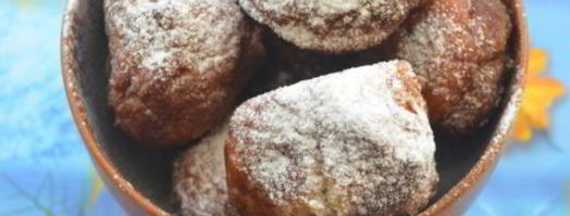 творожные пончики с малиной. Шаг 6