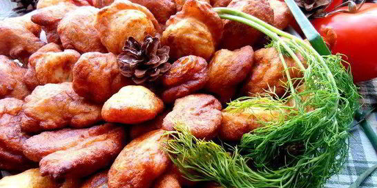 Заварные картофельные пончики