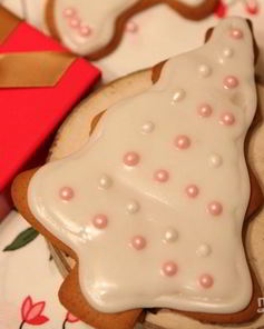 Имбирные новогодние пряники с глазурью