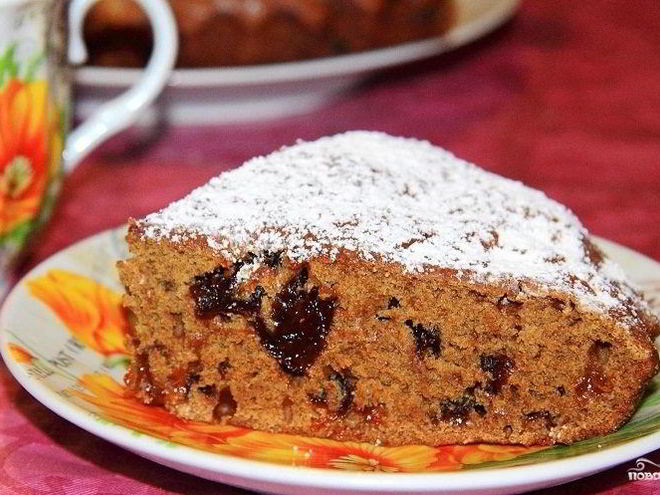 Рецепт коврижки с черносливом