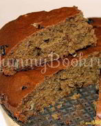 Коврижка с изюмом и орехами