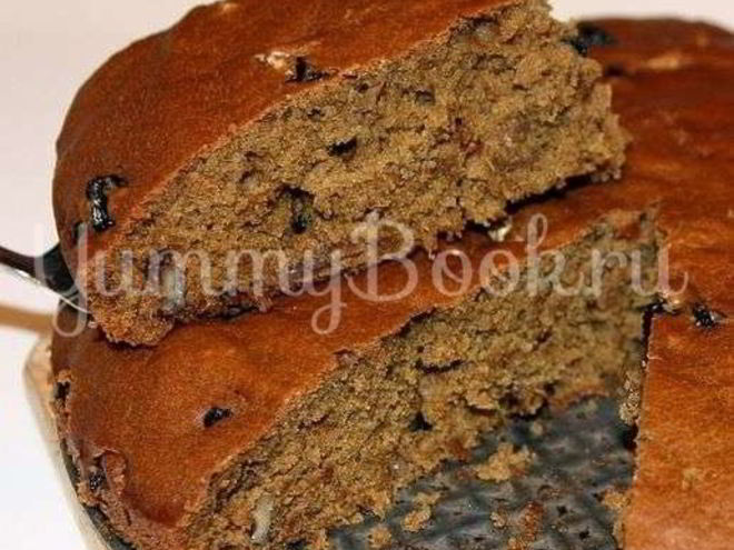 Рецепт коврижки с изюмом и орехами