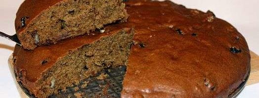 коврижка с изюмом и орехами. Шаг 19