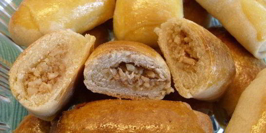 Рулетики песочные с орехами