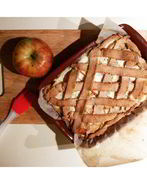 Диетическая яблочная шарлотка с творогом