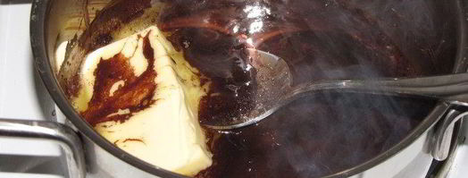 фруктовая шарлотка с шоколадной глазурью. Шаг 9