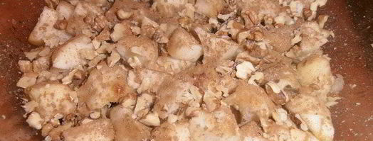 ореховая шарлотка на сгущенке. Шаг 9