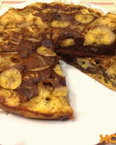 Шарлотка с бананами