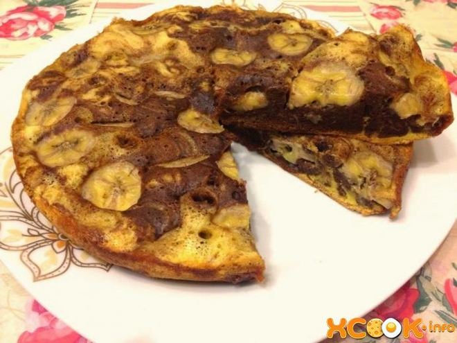 Рецепт шарлотки с бананами