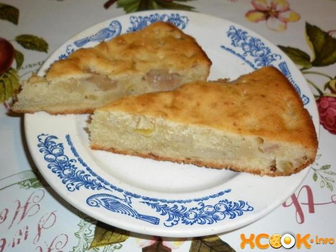 Рецепт шарлотки с грушами