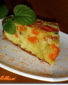 Шарлотка с тыквой и изюмом