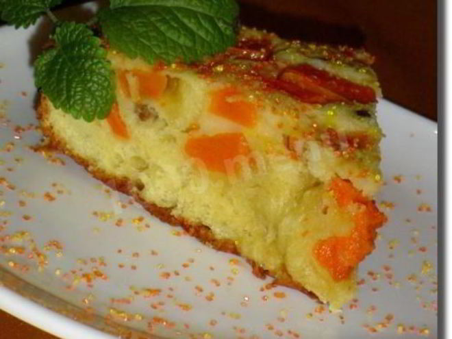 Рецепт шарлотки с тыквой и изюмом