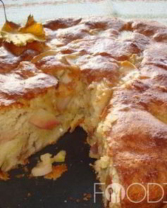 Шарлотка с яблоками