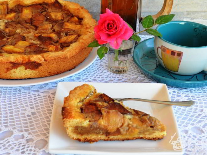 Рецепт шарлотки яблочно-кофейная