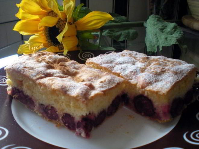 Рецепт вишневой шарлотки