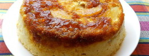 яблочная шарлотка с карамелью в микроволновке. Шаг 9