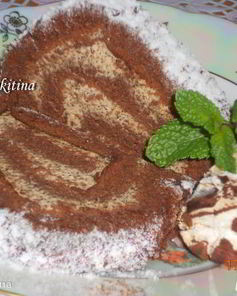 Шоколадно-кофейный рулет