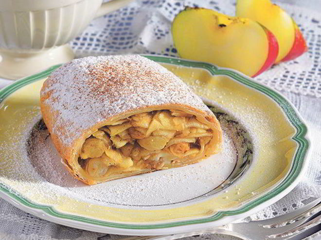 Рецепт австрийского штруделя с яблоком