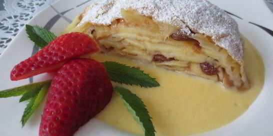 Австрийский яблочный штрудель