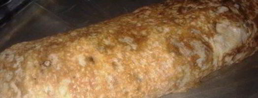 быстрый штрудель из лаваша с грушей. Шаг 12