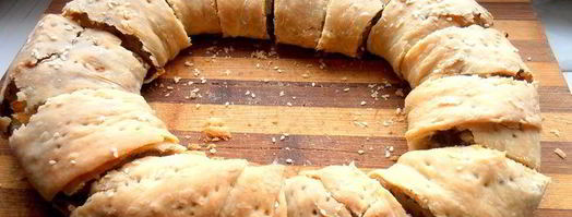 хрустящий постный штрудель с ароматной полезной начинкой. Шаг 22