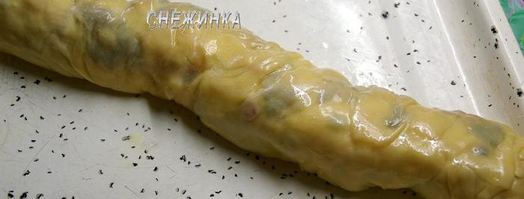 рождественский яблочный штрудель с орехами и сухофруктами. Шаг 12