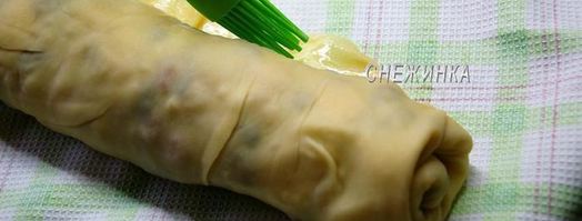 рождественский яблочный штрудель с орехами и сухофруктами. Шаг 11