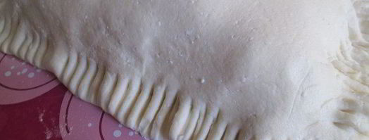 рыбный штрудель из творожного теста. Шаг 6