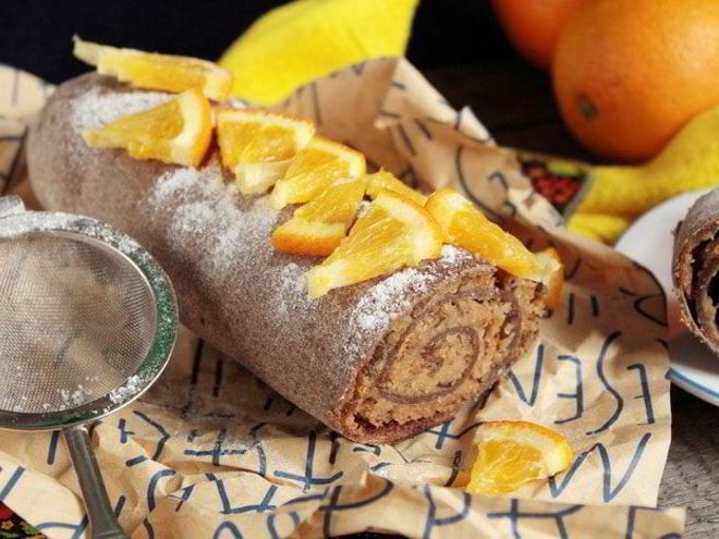 Рецепт штруделя бананово-апельсиновый