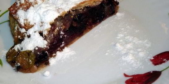 Штрудель из бездрожжевого теста