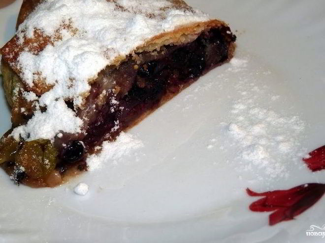 Рецепт штруделя из бездрожжевого теста