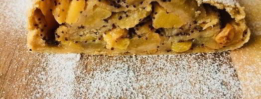 штрудель с айвой, яблоками и маком. Шаг 7