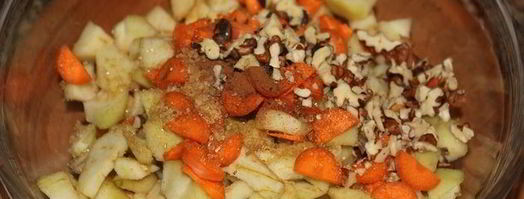 штрудель с дикими грушами, морковью и корицей. Шаг 4