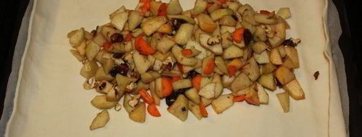 штрудель с дикими грушами, морковью и корицей. Шаг 5