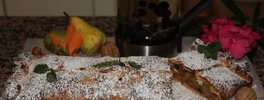 штрудель с дикими грушами, морковью и корицей. Шаг 7