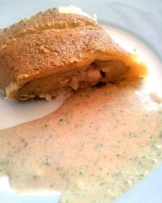 Штрудель с фейхоа и маскарпоне