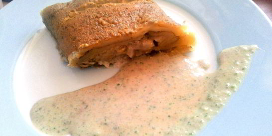 Штрудель с фейхоа и маскарпоне