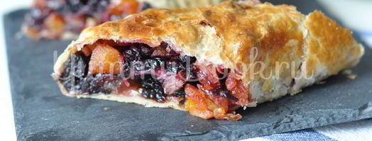 штрудель с фруктами и сухофруктами. Шаг 7