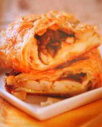 Штрудель с лесными грибами и сыром