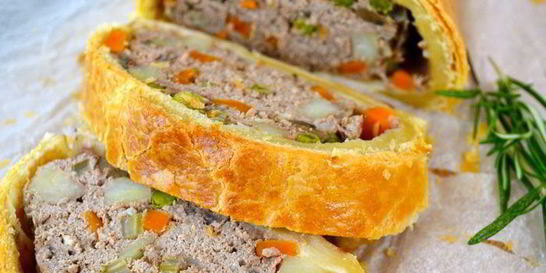 Штрудель с мясом