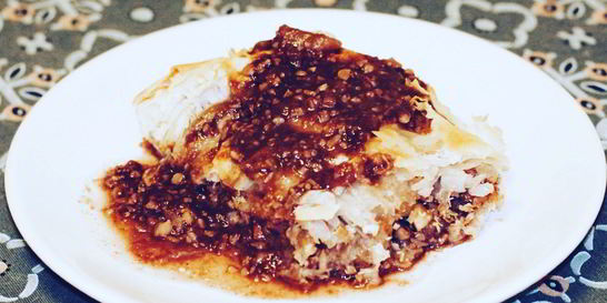 Штрудель с пьяными грушами