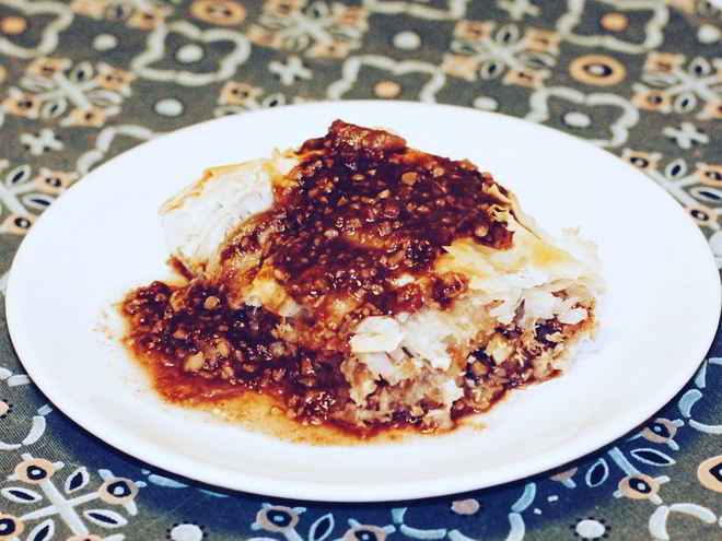 Рецепт штруделя с пьяными грушами