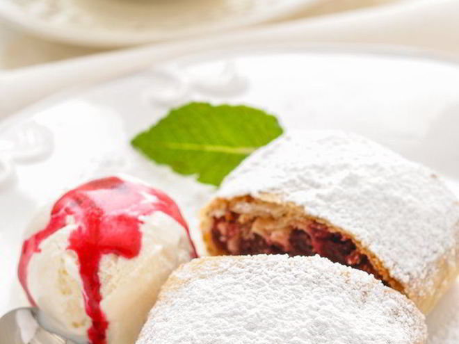 Рецепт штруделя с вишней