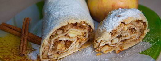 штрудель с яблоками и изюмом. Шаг 6