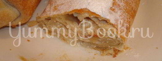 штрудель с яблоками и творогом. Шаг 4