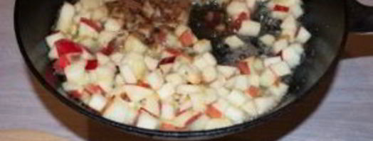 штрудель с яблоками из слоеного теста. Шаг 4