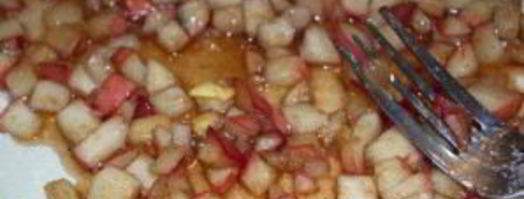 штрудель с яблоками из слоеного теста. Шаг 6