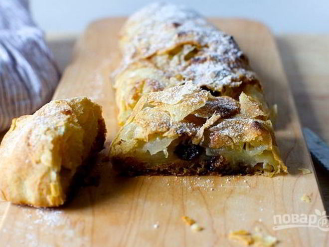 Рецепт штруделя с яблоком