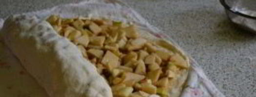 яблочный штрудель из бездрожжевого теста. Шаг 10